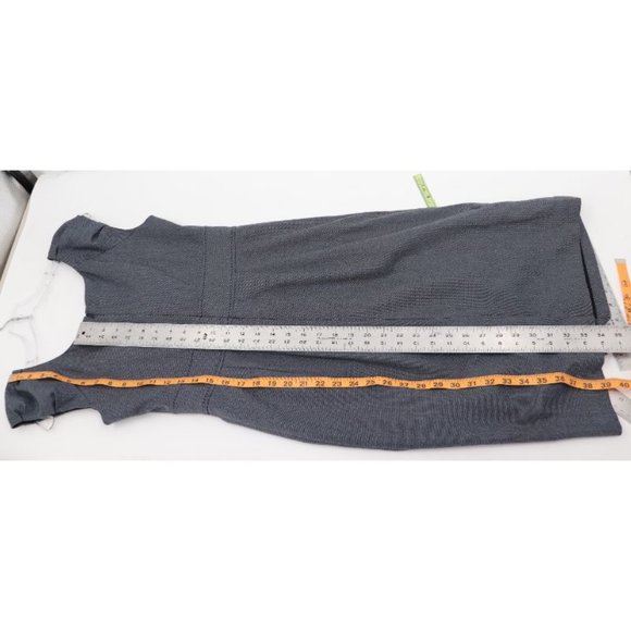 Rebecca Taylor Women's Size 6 Back Zip Cap Sleeve Floral Neck Sheath Dress Gray - Picture 8 of 14